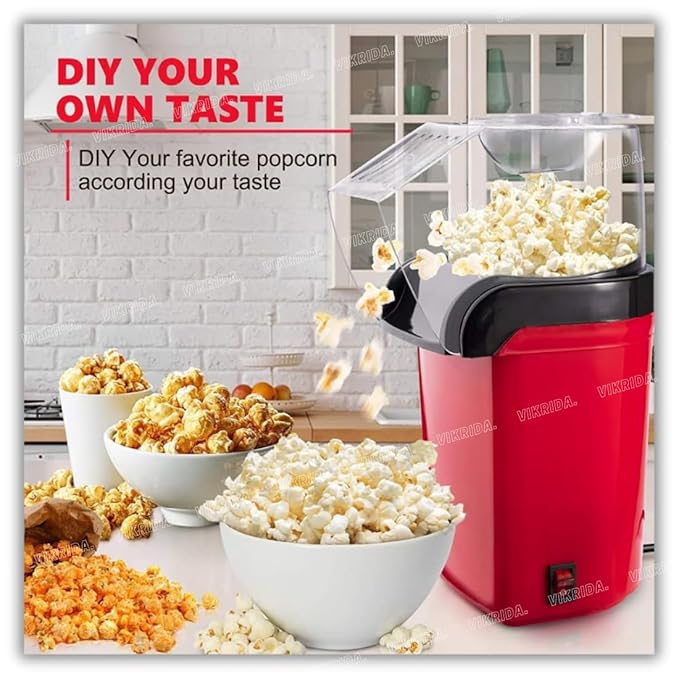 🎬 Mini Hot Air Popcorn Maker – Make Fresh, Crunchy Popcorn at Home in Minutes! 🍿