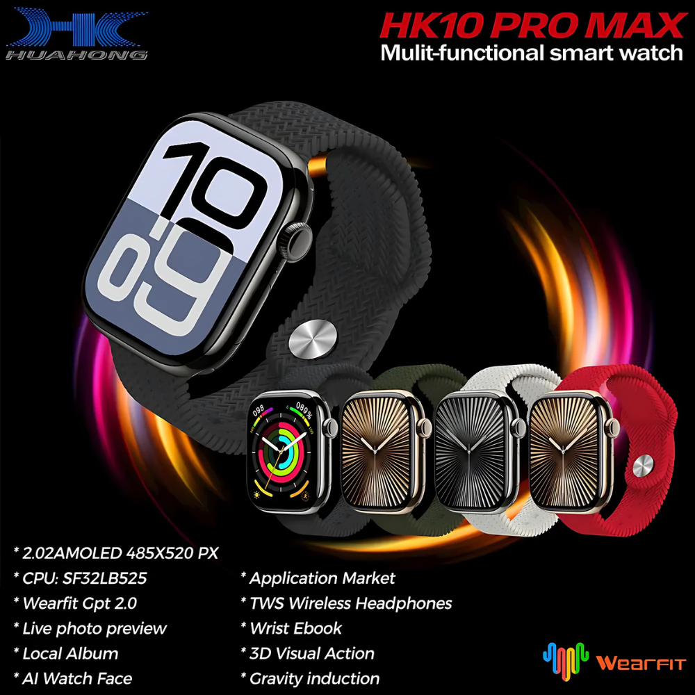 HK 10 Pro Max Super Amoled Display AI|smartwatch