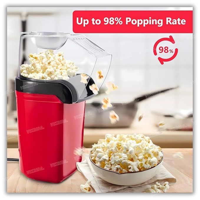 🎬 Mini Hot Air Popcorn Maker – Make Fresh, Crunchy Popcorn at Home in Minutes! 🍿