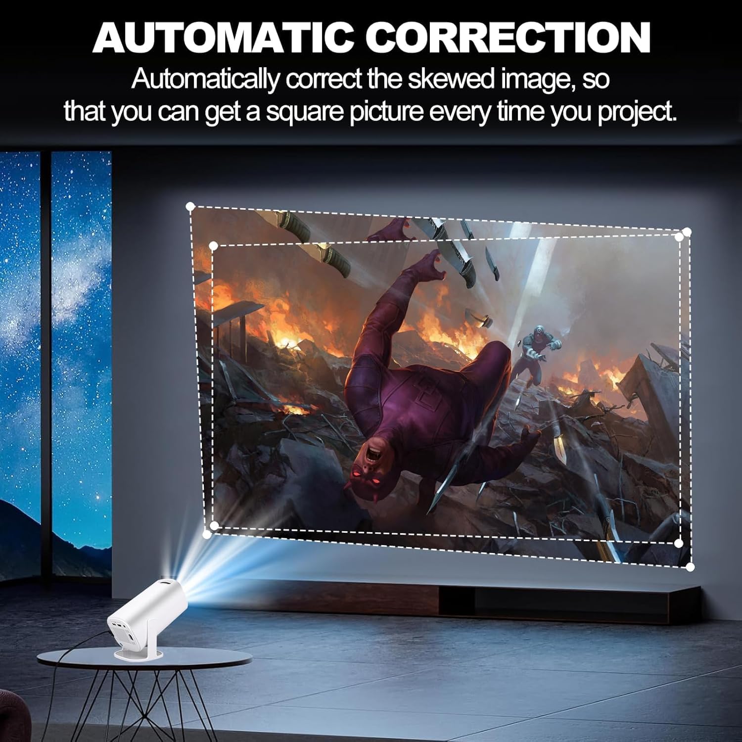 Hutshi Premium High Quality Portable Led Projector